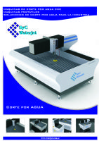 Máquina de Corte por Agua - Waterjet